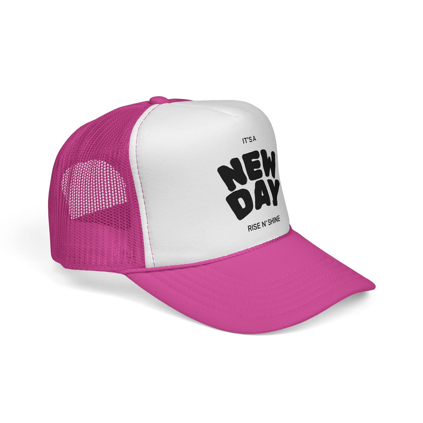 Rise N' Shine Trucker Cap - It's a New Day Hat for Positive Vibes
