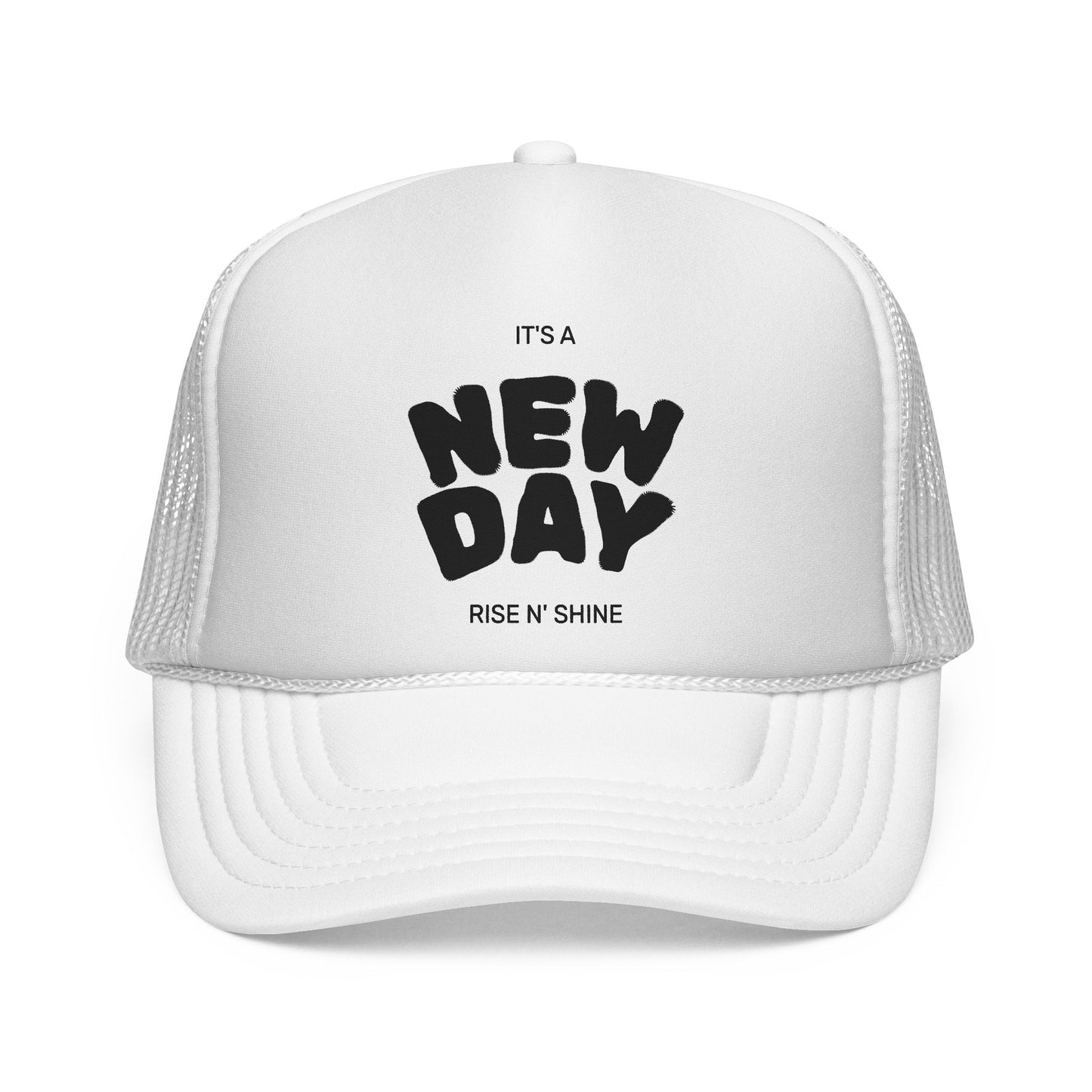 Rise N' Shine Trucker Cap - It's a New Day Hat for Positive Vibes