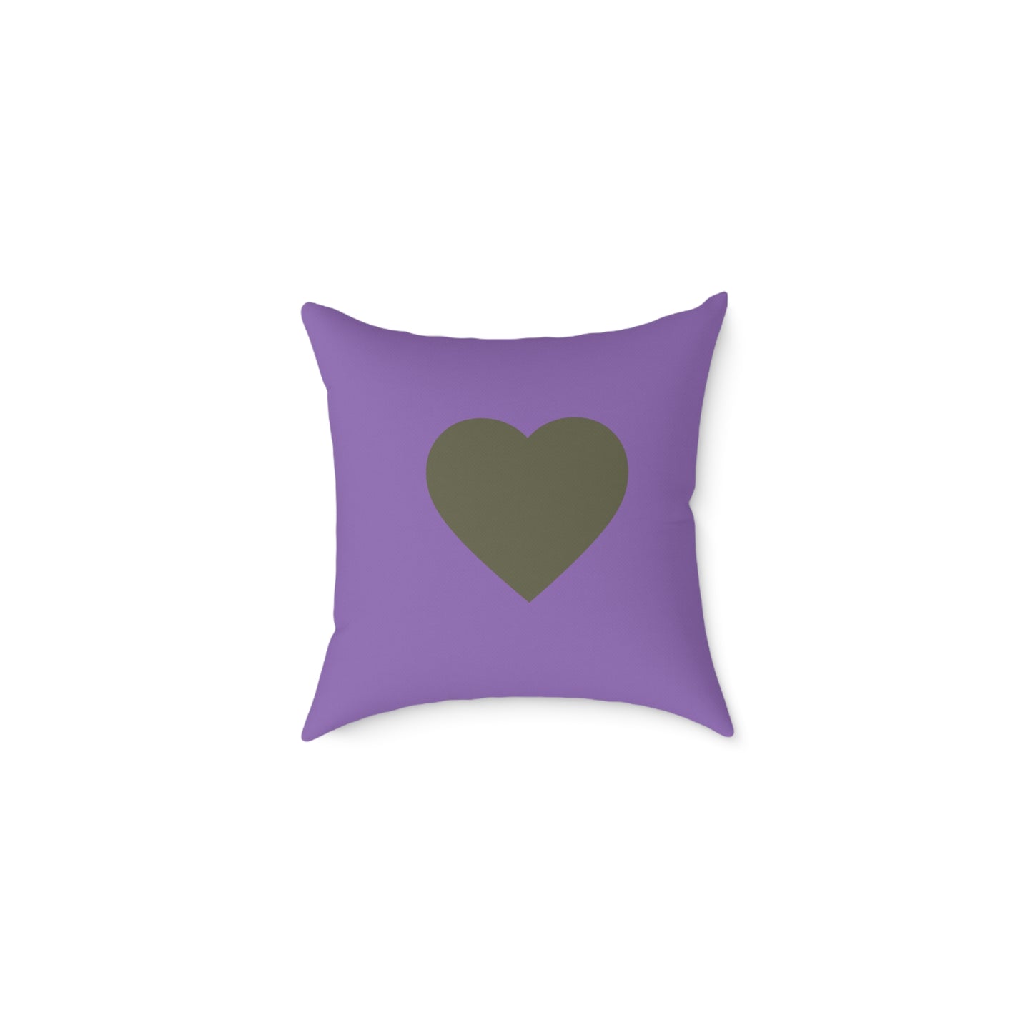 Romantic Square Poly Canvas Pillow - 'LOVE' Design