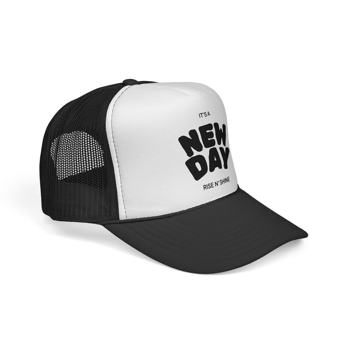 Rise N' Shine Trucker Cap - It's a New Day Hat for Positive Vibes