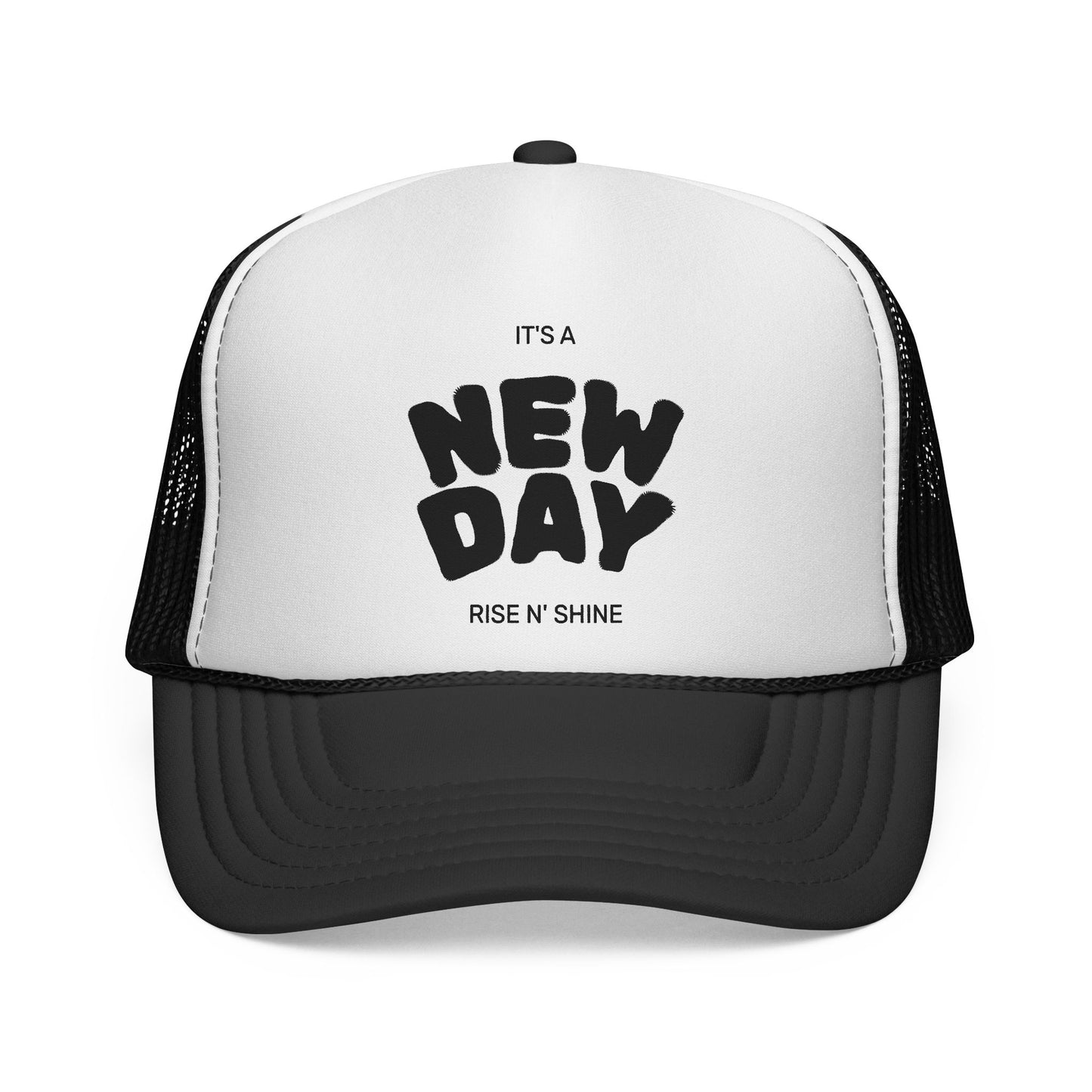 Rise N' Shine Trucker Cap - It's a New Day Hat for Positive Vibes
