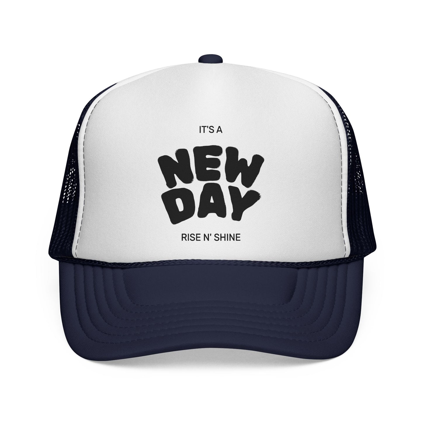 Rise N' Shine Trucker Cap - It's a New Day Hat for Positive Vibes