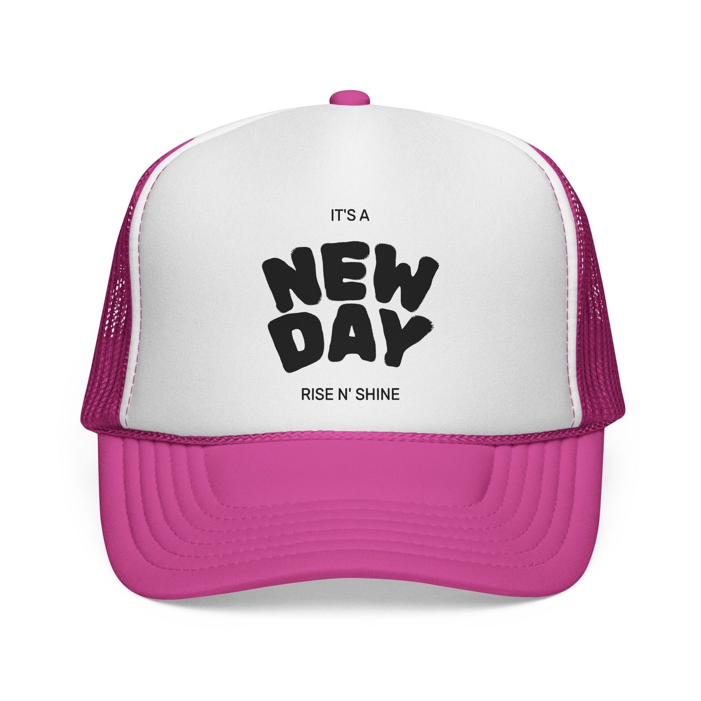 Rise N' Shine Trucker Cap - It's a New Day Hat for Positive Vibes