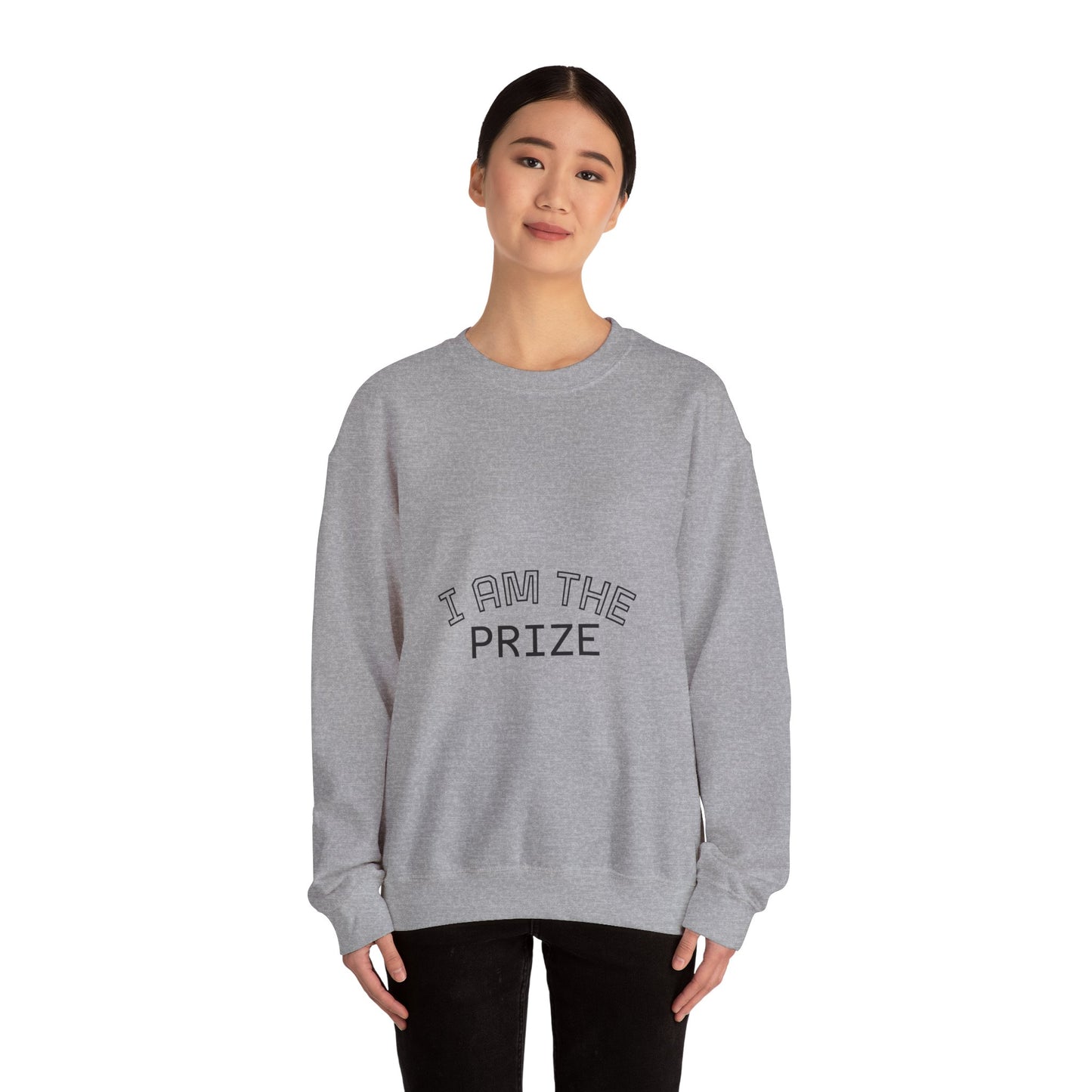 Motivational Unisex Crewneck Sweatshirt - 'I Am The Prize'