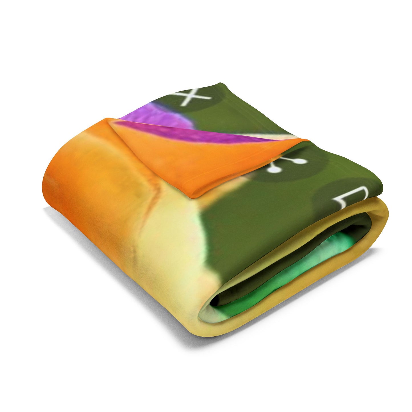 Rainbow Rose Arctic Fleece Blanket - Soft & Cozy Throw for All Occasions